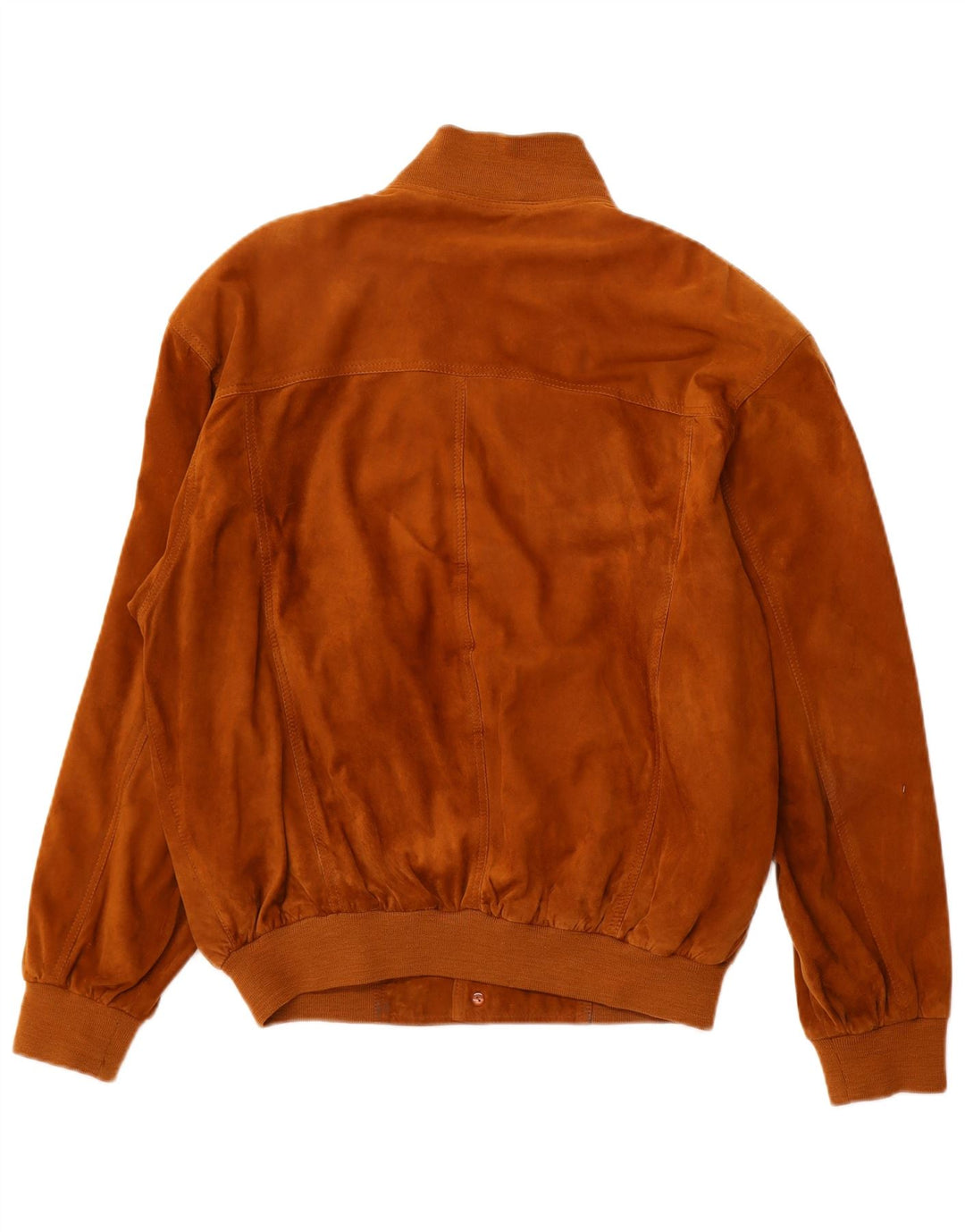 VINTAGE Mens Suede Bomber Jacket EU 52 XL Beige Leather