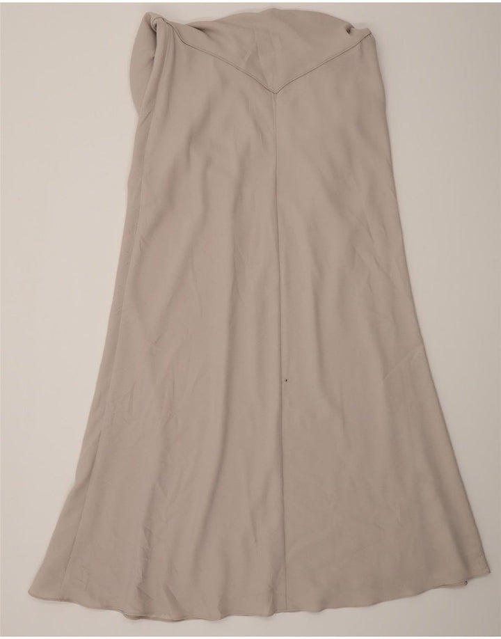 John Lewis Womens Sleeveless Maxi Dress UK 16 Large Grey Polyester