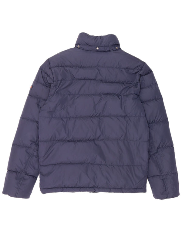 Tommy Hilfiger Mens Padded Jacket UK 38 Medium Navy Blue Nylon