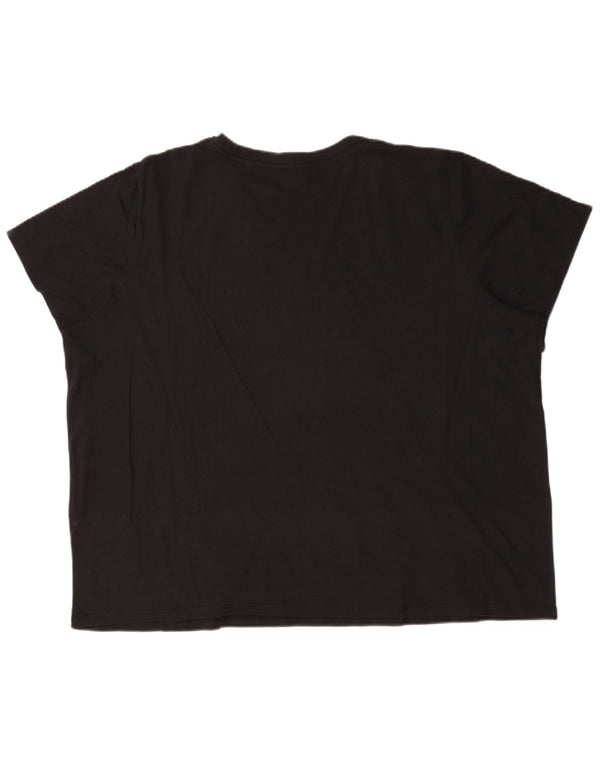 Levi's Womens Oversized T-Shirt Top UK 22 3XL Black Cotton