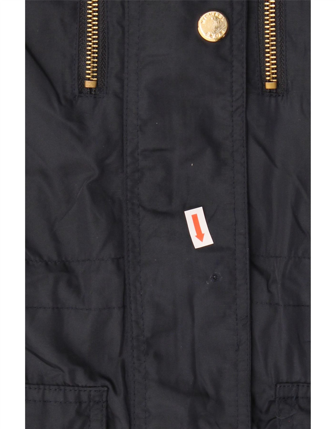 MICHAEL KORS Womens Hooded Utility Jacket UK 6 XS Navy Blue Polyester Vintage Michael Kors and Second-Hand Michael Kors from Messina Hembry 