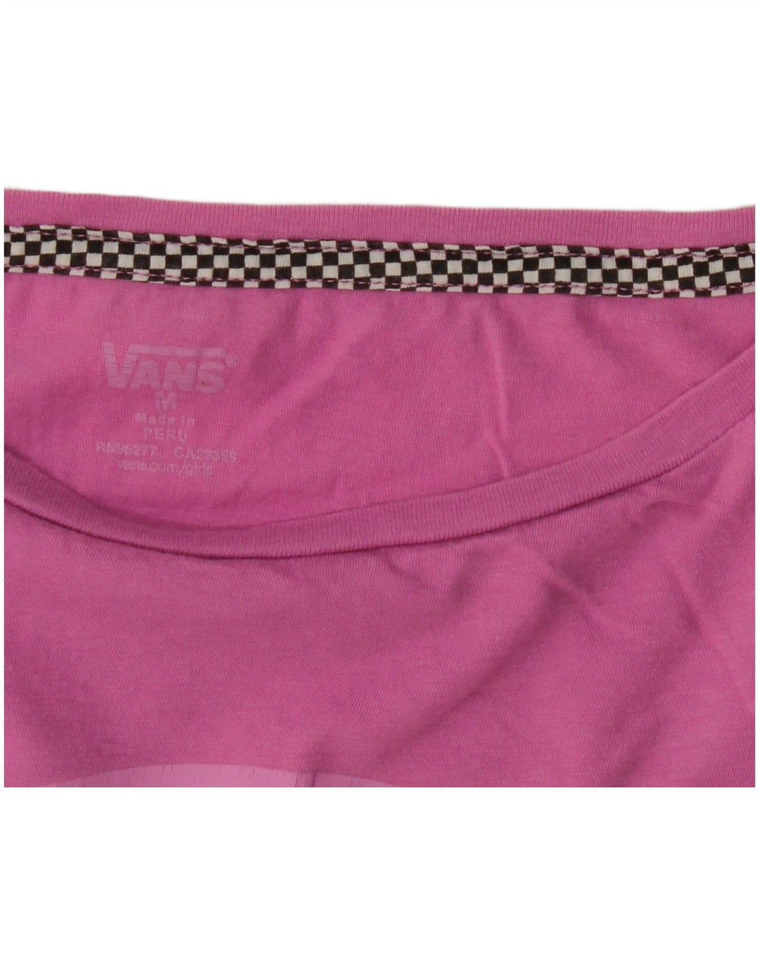 Vans Womens Graphic T-Shirt Top UK 12 Medium Pink