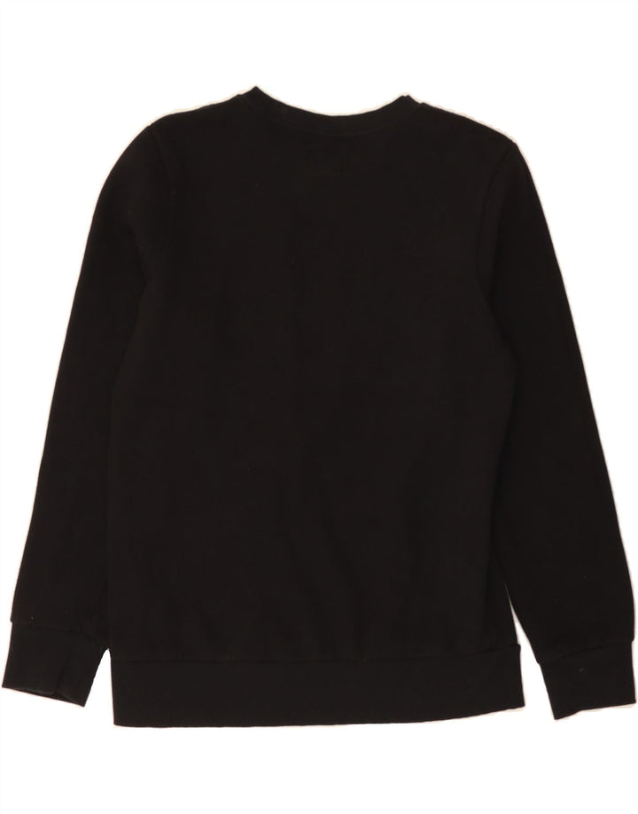 CONVERSE Boys Graphic Sweatshirt Jumper 13-14 Years XL Black Vintage Converse and Second-Hand Converse from Messina Hembry 
