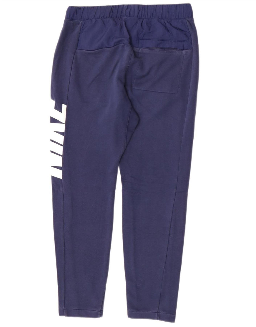 Nike Mens Graphic Tracksuit Trousers Small Blue Cotton