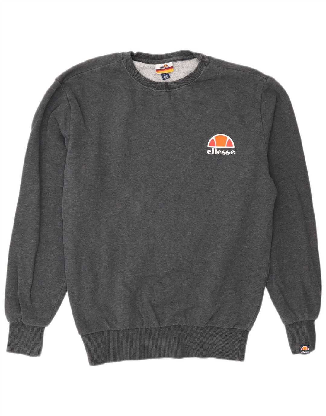 Ellesse Mens Sweatshirt Jumper Small Grey Cotton