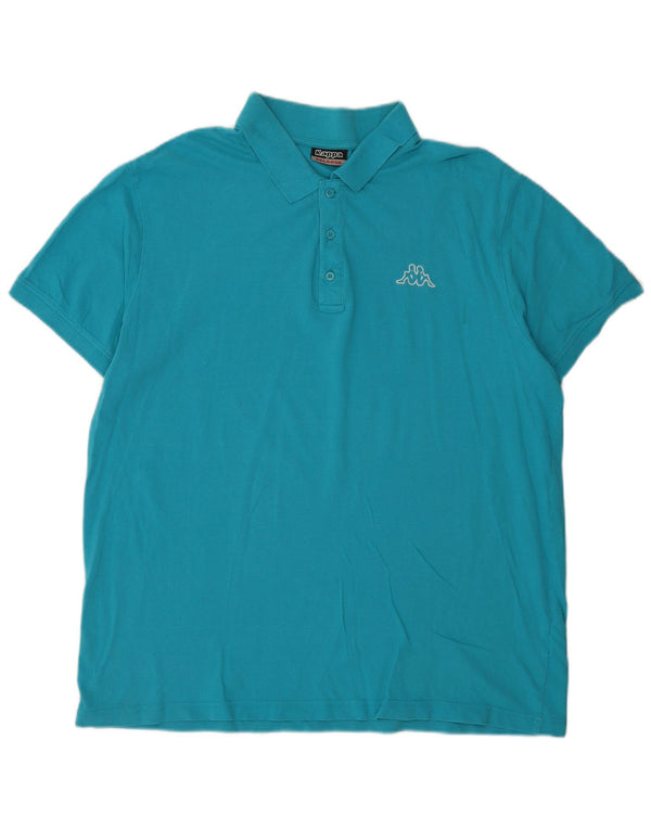 Kappa Mens Polo Shirt 2XL Blue Cotton