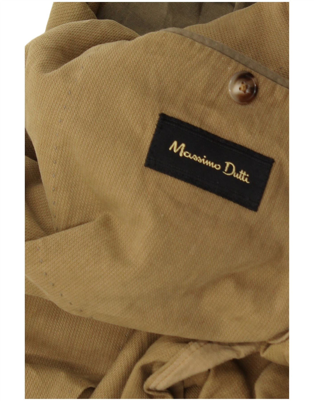 Massimo Dutti Mens 2 Button Blazer Jacket UK 36 Small Brown
