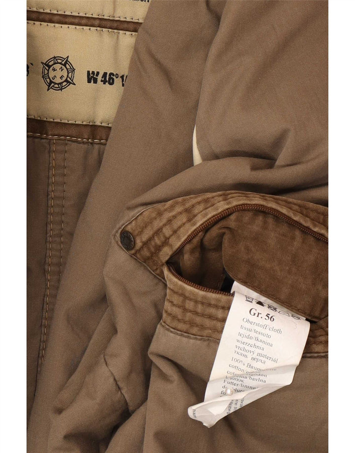 Camel Active Mens Military Jacket IT 56 3XL Brown Cotton
