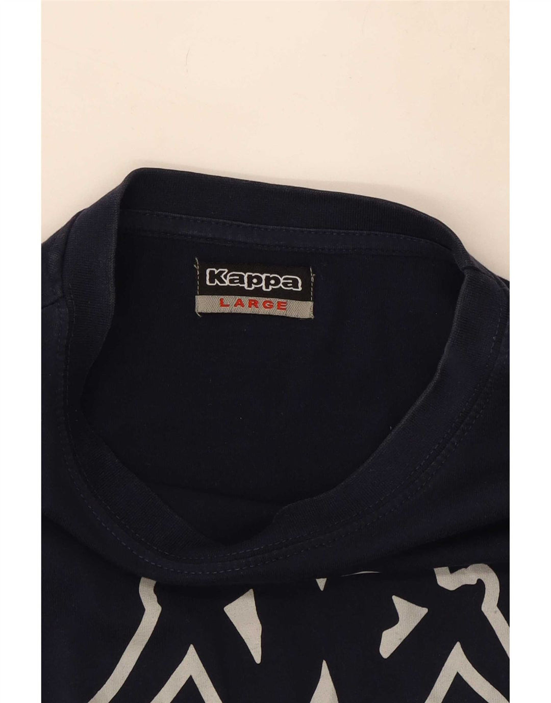 Kappa Mens Graphic T-Shirt Top Large Navy Blue