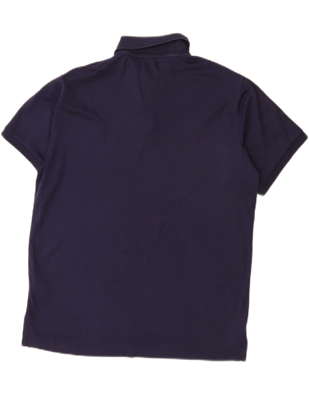 POLO RALPH LAUREN Mens Custom Slim Fit Polo Shirt Large Navy Blue Cotton