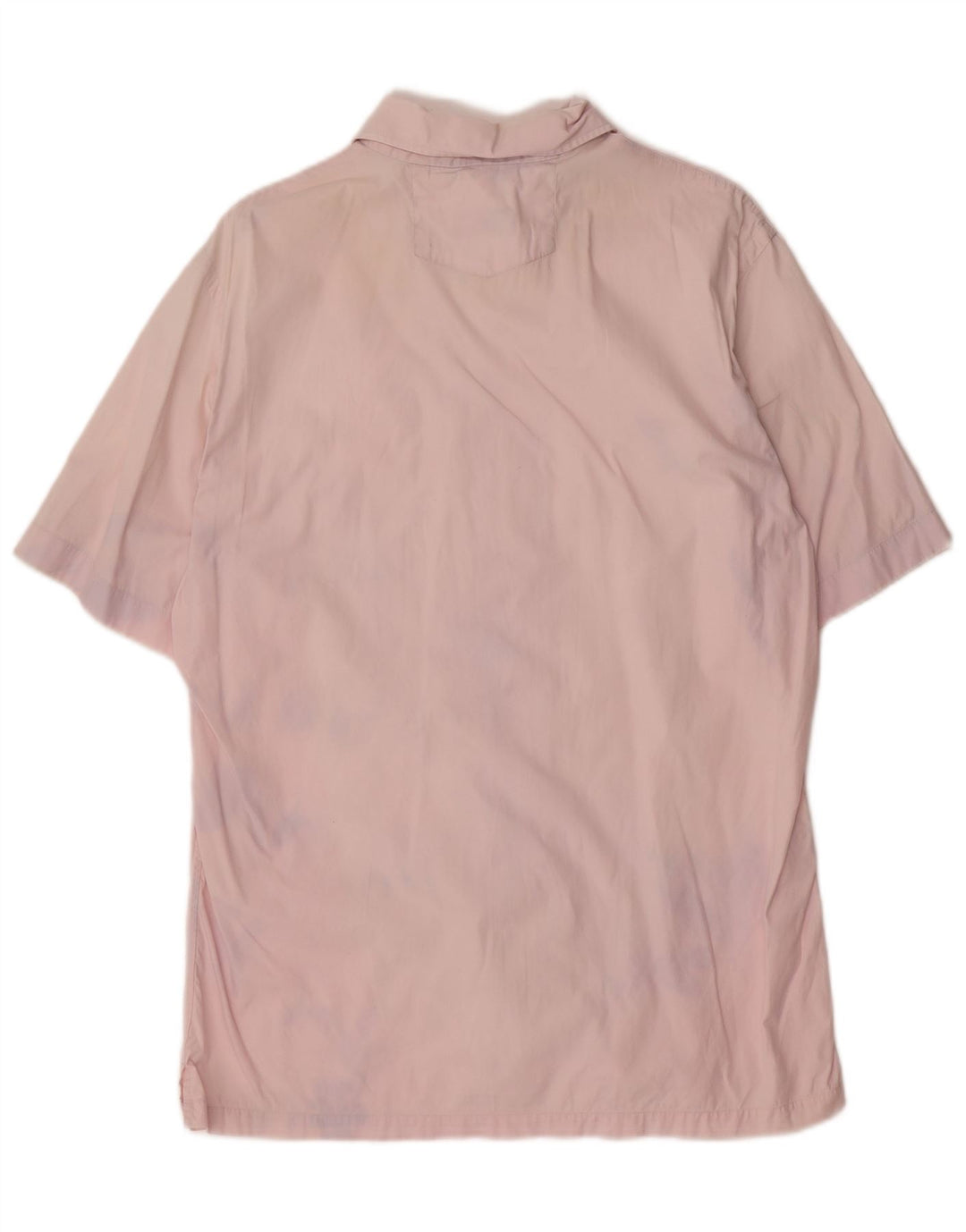 HUGO BOSS Mens Short Sleeve Shirt Medium Pink Cotton