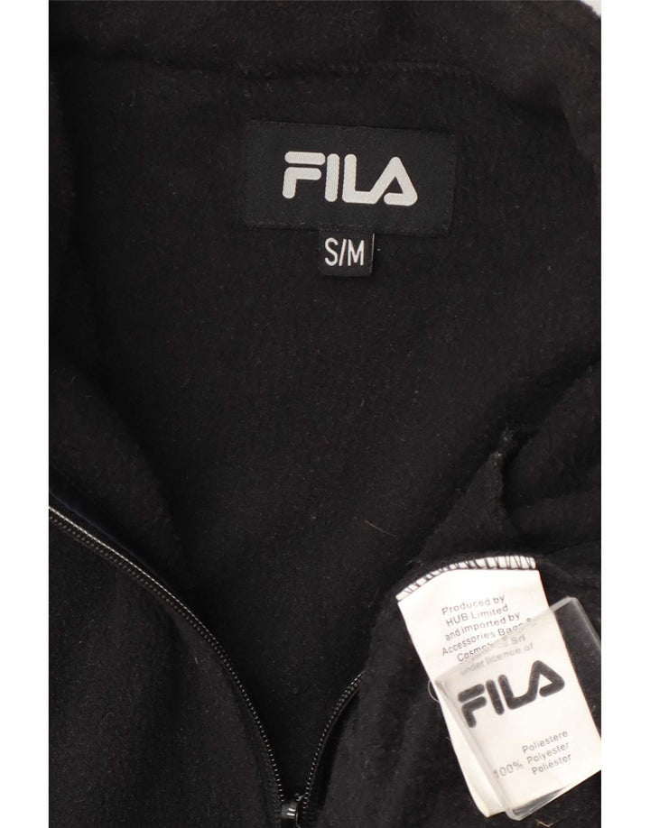 Fila Mens Liner Fleece Jacket UK 36 Small Black Polyester