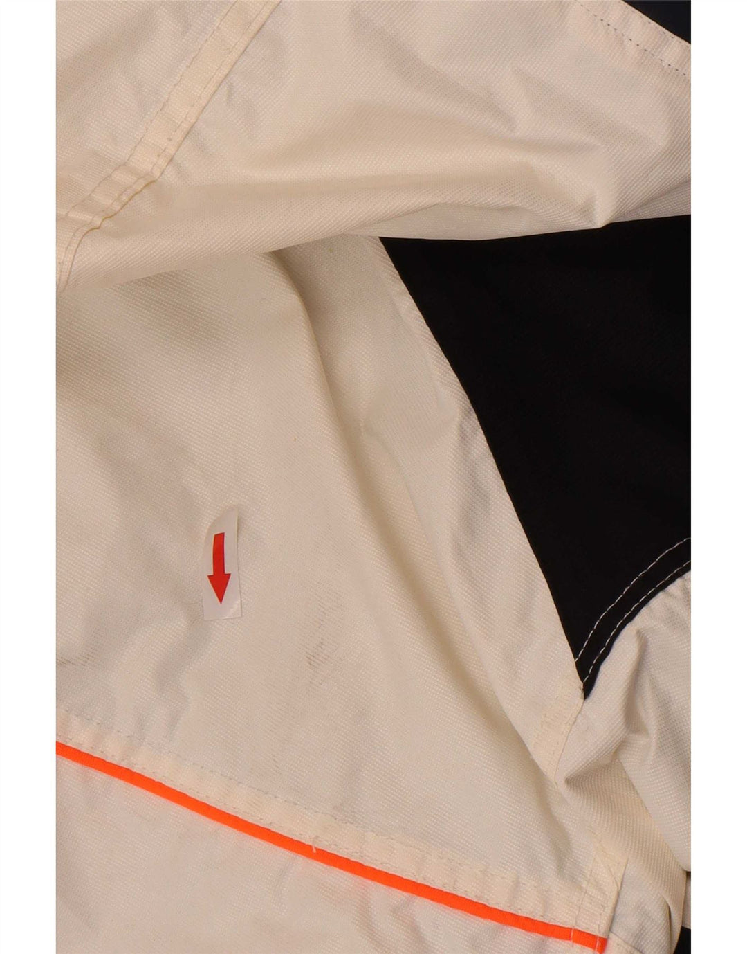 Pyramid Mens Hooded Ski Jacket UK 36 Small White Colourblock Nylon