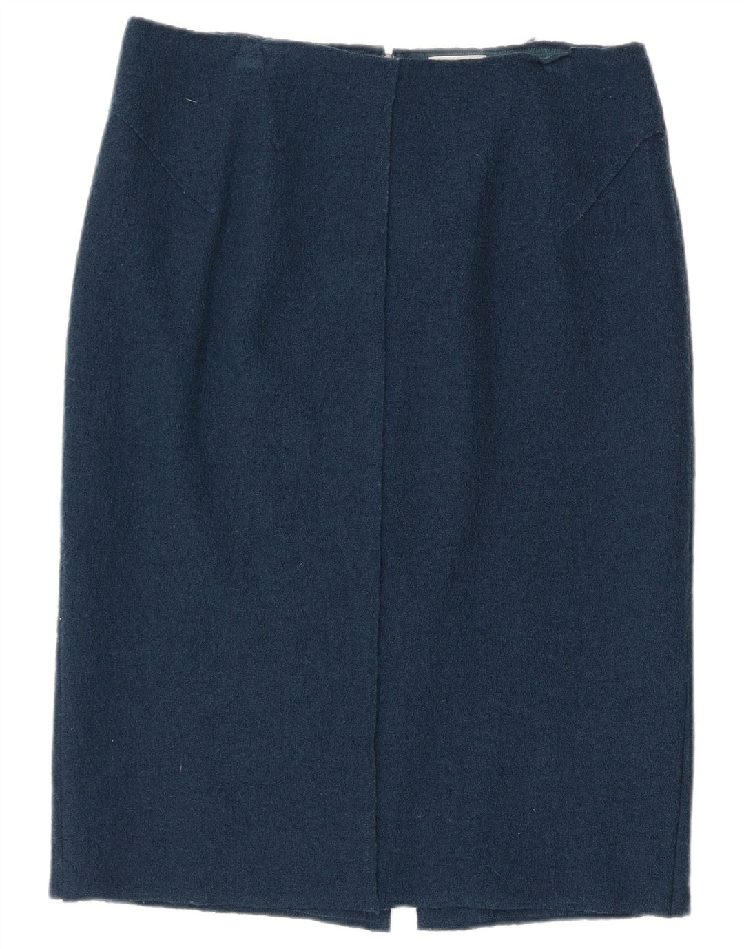 Jigsaw Womens Pencil Skirt UK 12 Medium W32 Navy Blue Wool