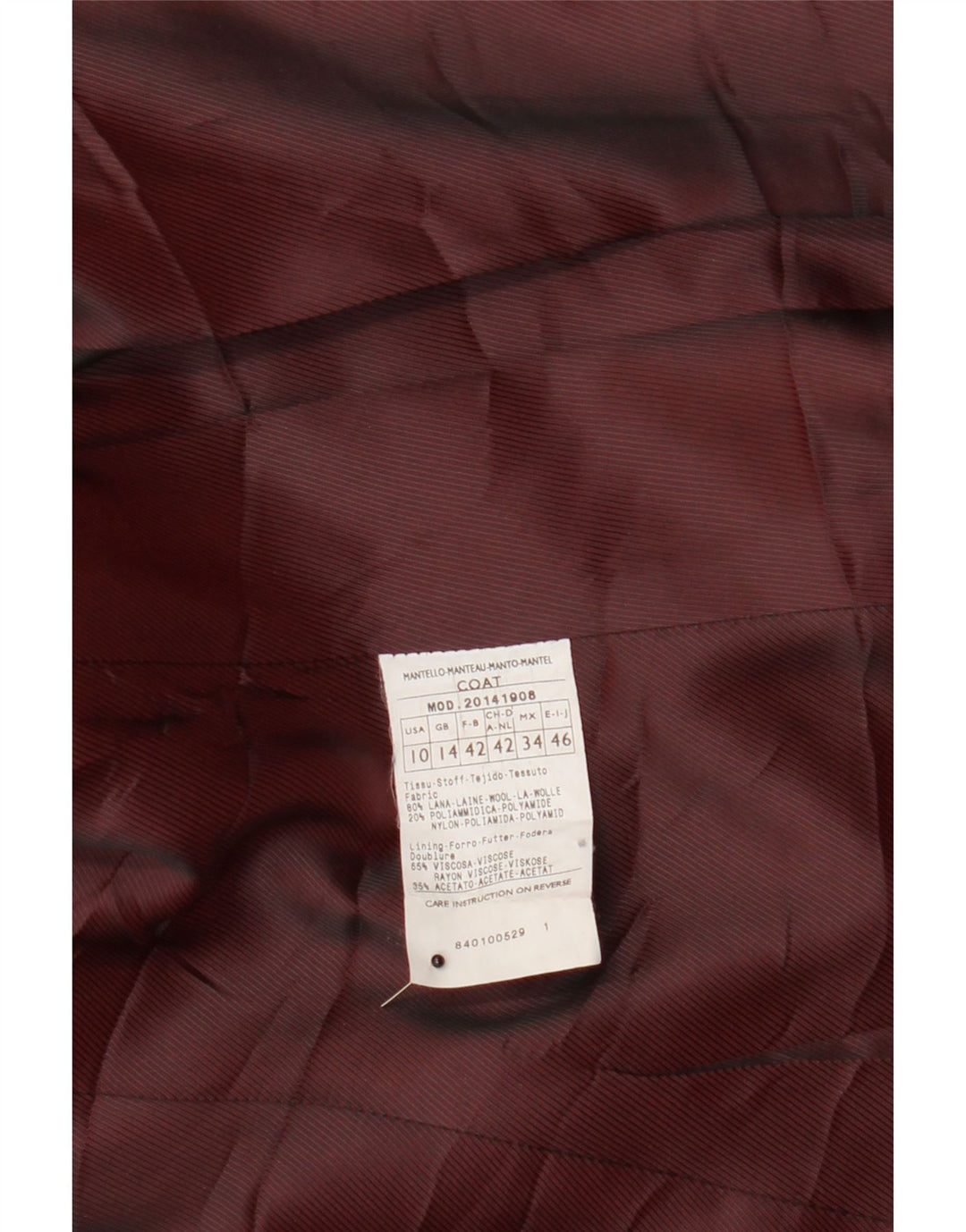 PENNY BLACK Womens Overcoat UK 14 Large Grey Wool Vintage Penny Black and Second-Hand Penny Black from Messina Hembry 