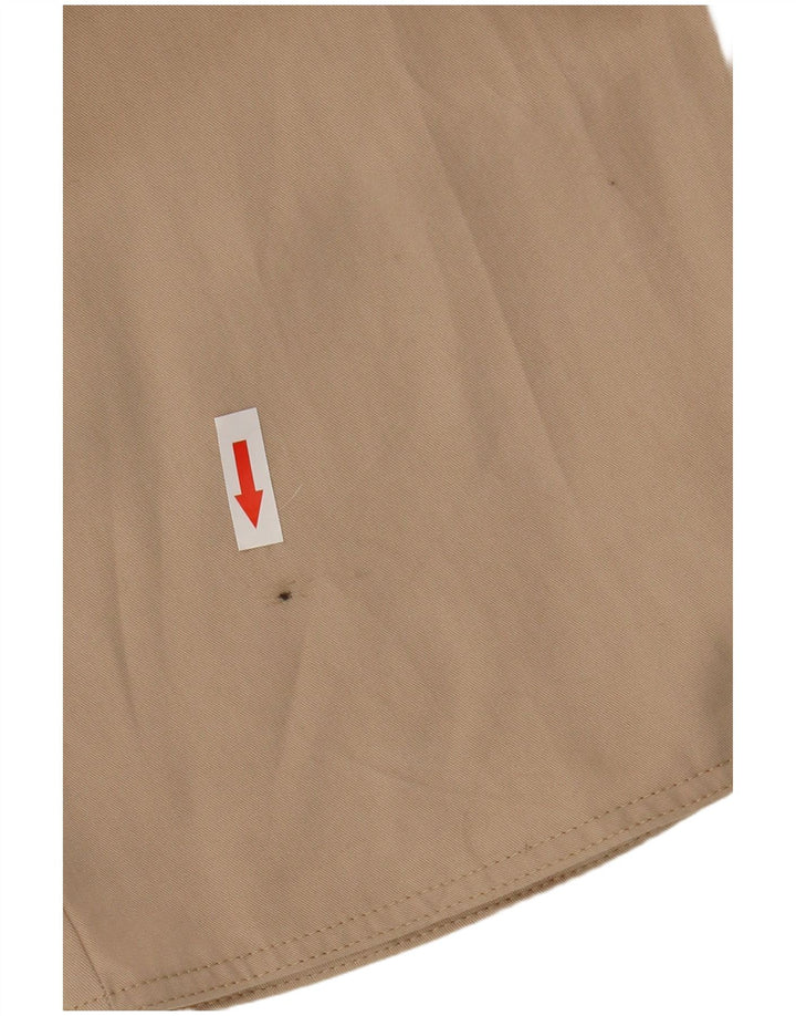 Zara Womens Overcoat UK 16 Large Beige Lyocell