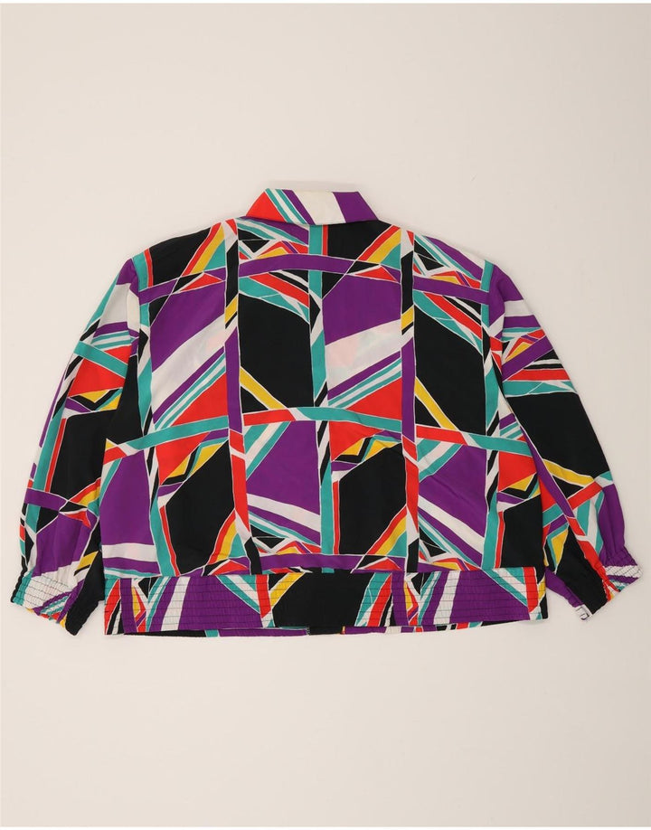 Felicia Womens Crop Shirt Blouse IT 44 Medium Multicoloured Geometric