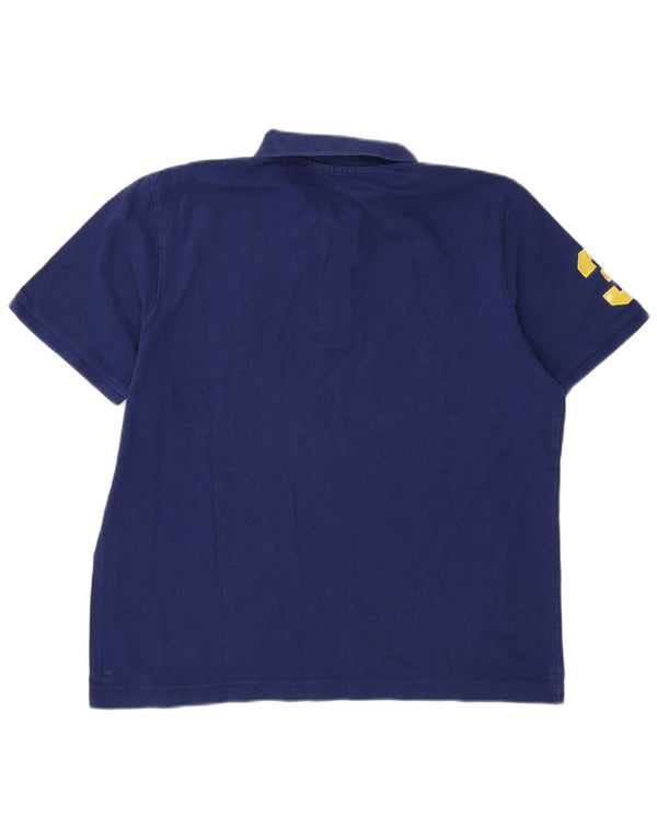 U.S. Polo Assn. Mens Graphic Polo Shirt Large Navy Blue