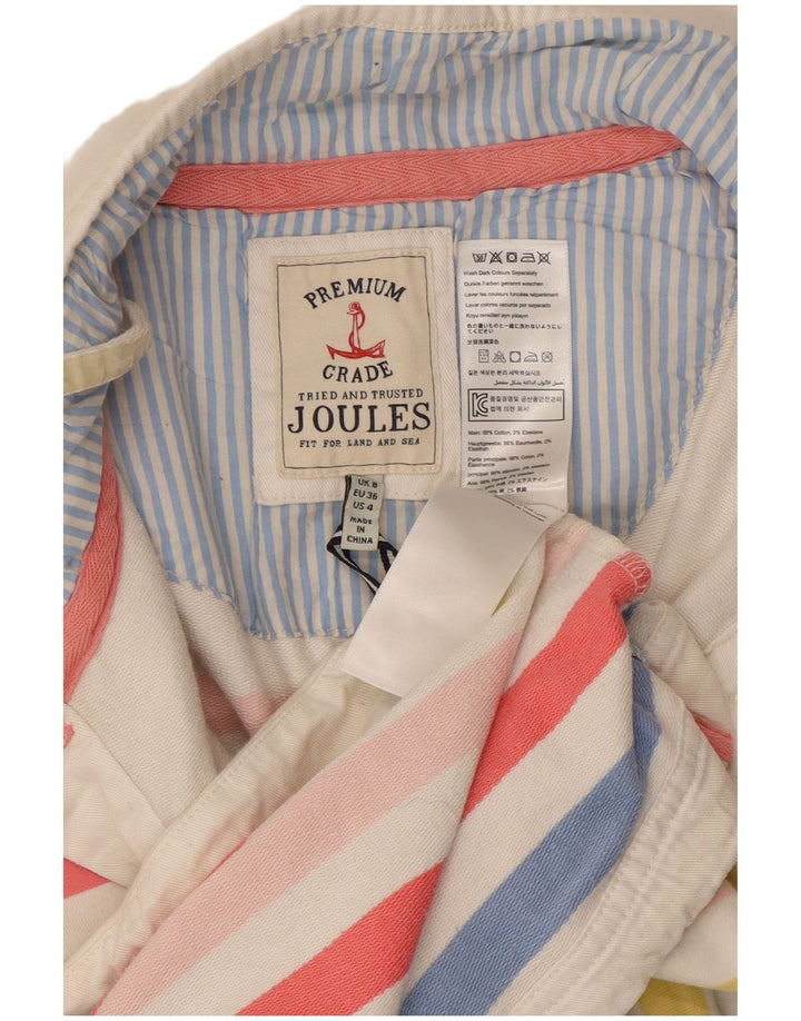 Joules Womens Sweatshirt Jumper UK 8 Small Multicoloured Striped Cotton