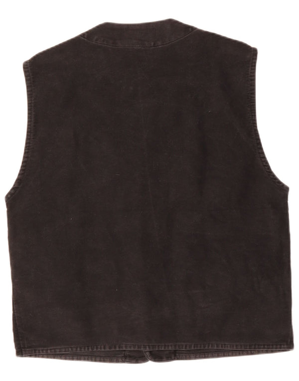 SEVENTY Mens Waistcoat Medium Black