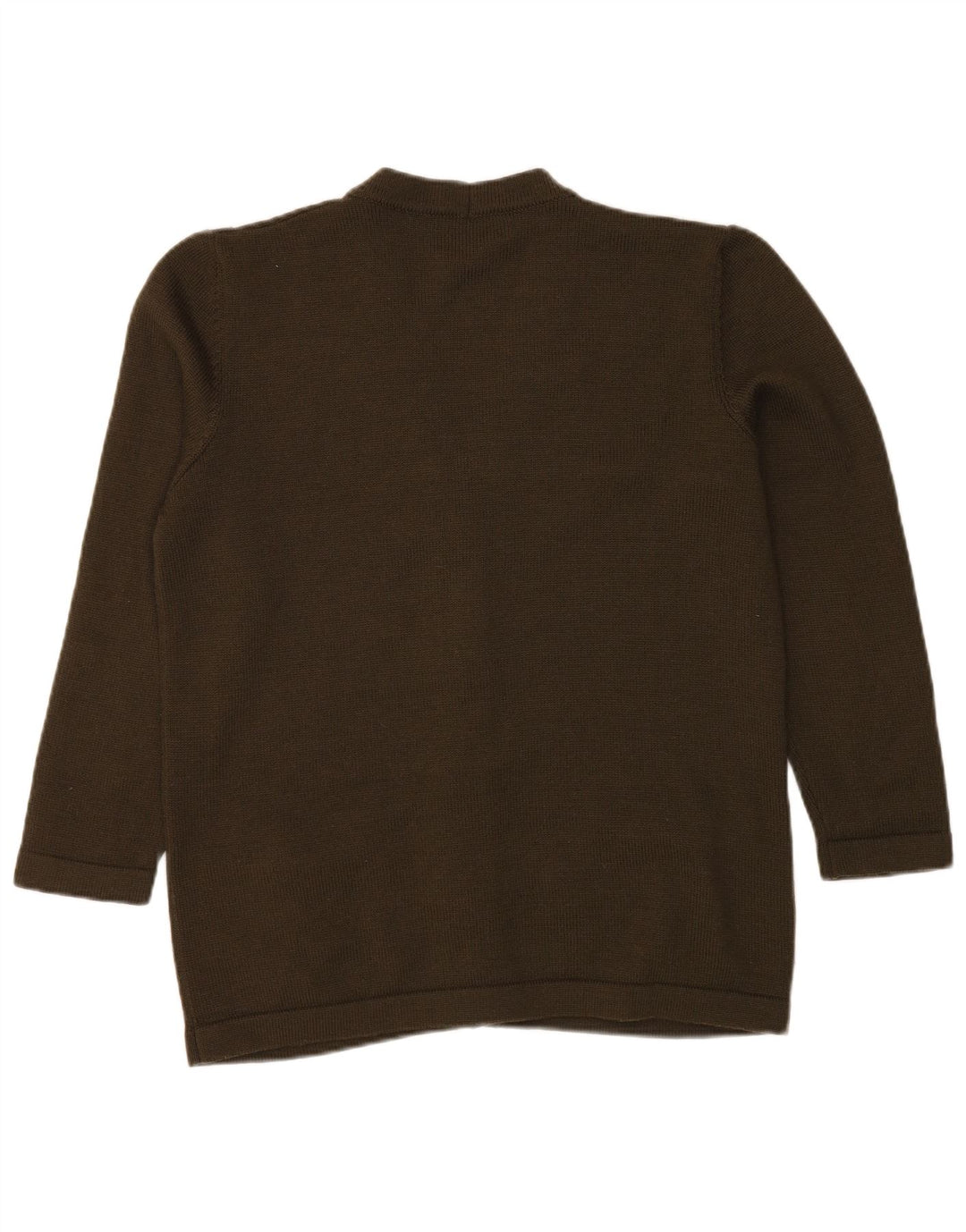 LUISA SPAGNOLI Womens Cardigan Sweater UK 18 XL Khaki Wool