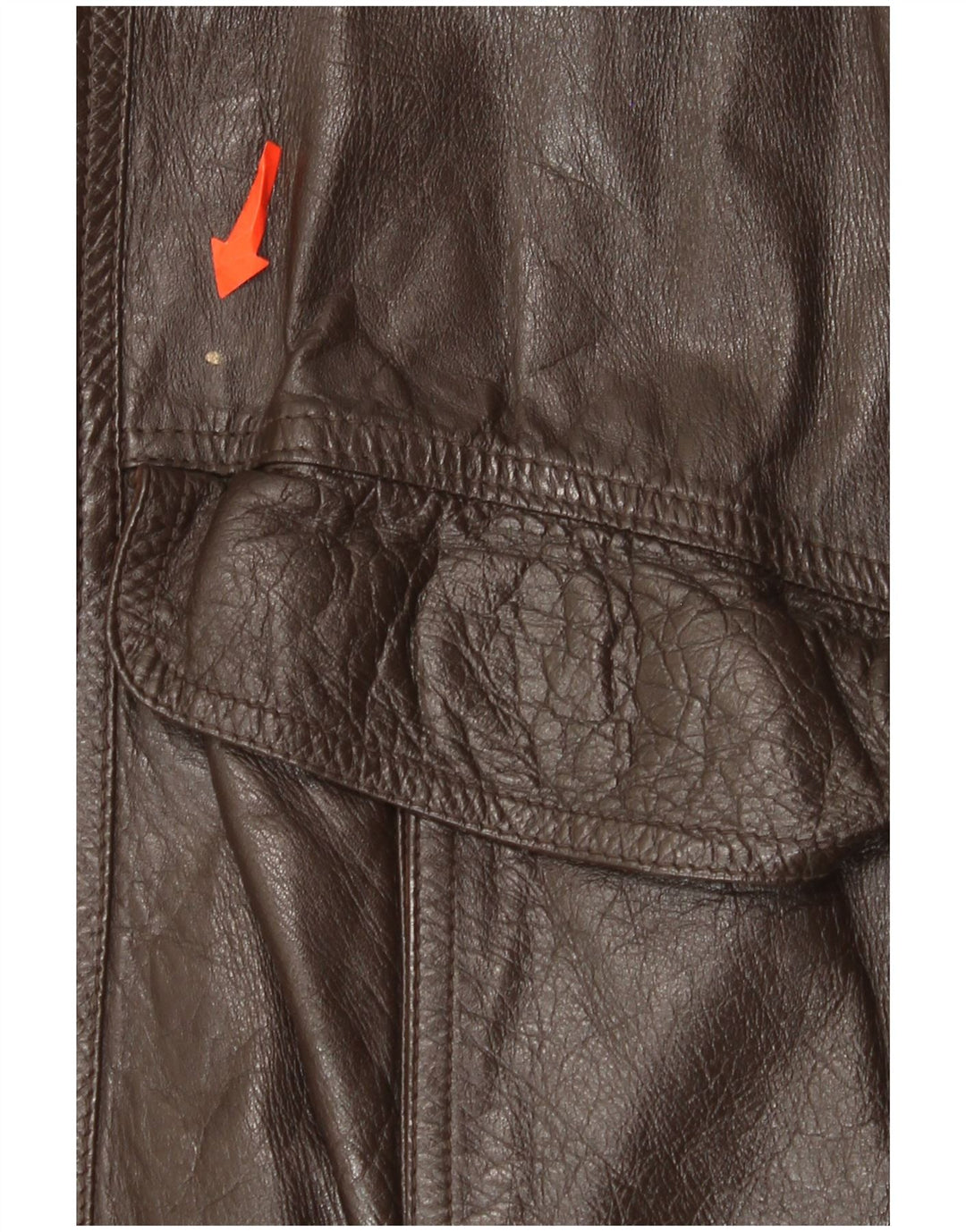 Vintage Mens Leather Jacket UK 40 Large Brown