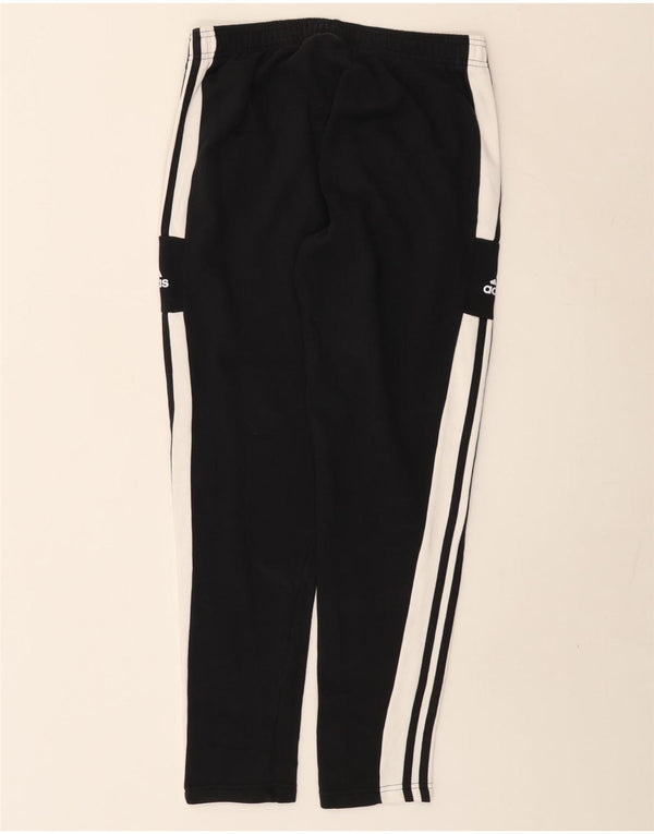 Adidas Womens Tracksuit Trousers UK 12 Medium  Black Colourblock Cotton