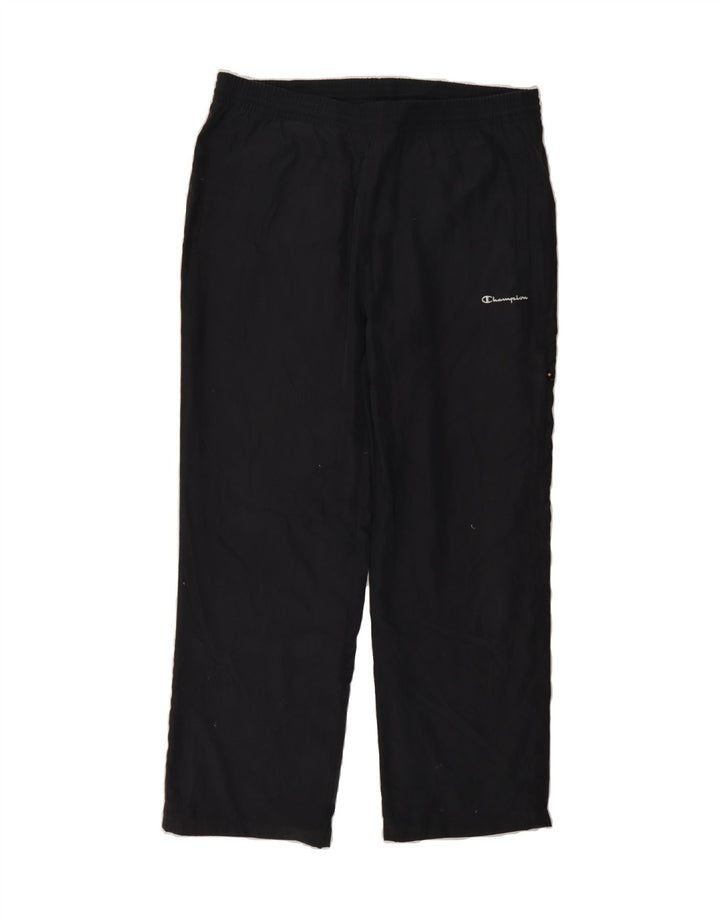 CHAMPION Mens Tracksuit Trousers Large  Black Polyester Vintage Champion and Second-Hand Champion from Messina Hembry 