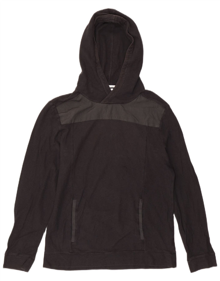 Calvin Klein Mens Hoodie Jumper Medium Black Colourblock