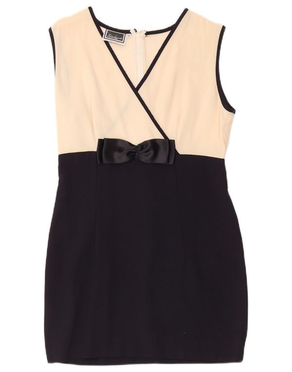 Luisa Spagnoli Womens Sleeveless Sheath Dress IT 44 Medium Black