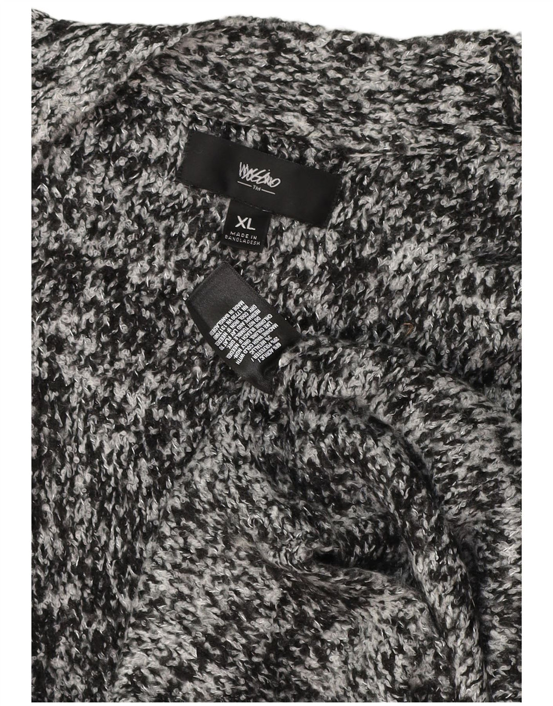 Mossimo Womens Longline Cardigan Sweater UK 18 XL Grey Flecked Acrylic