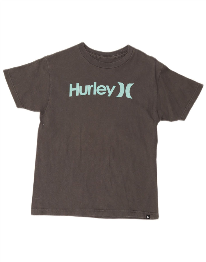 HURLEY Womens Classic Fit Graphic T-Shirt Top UK 18 Medium Grey Cotton