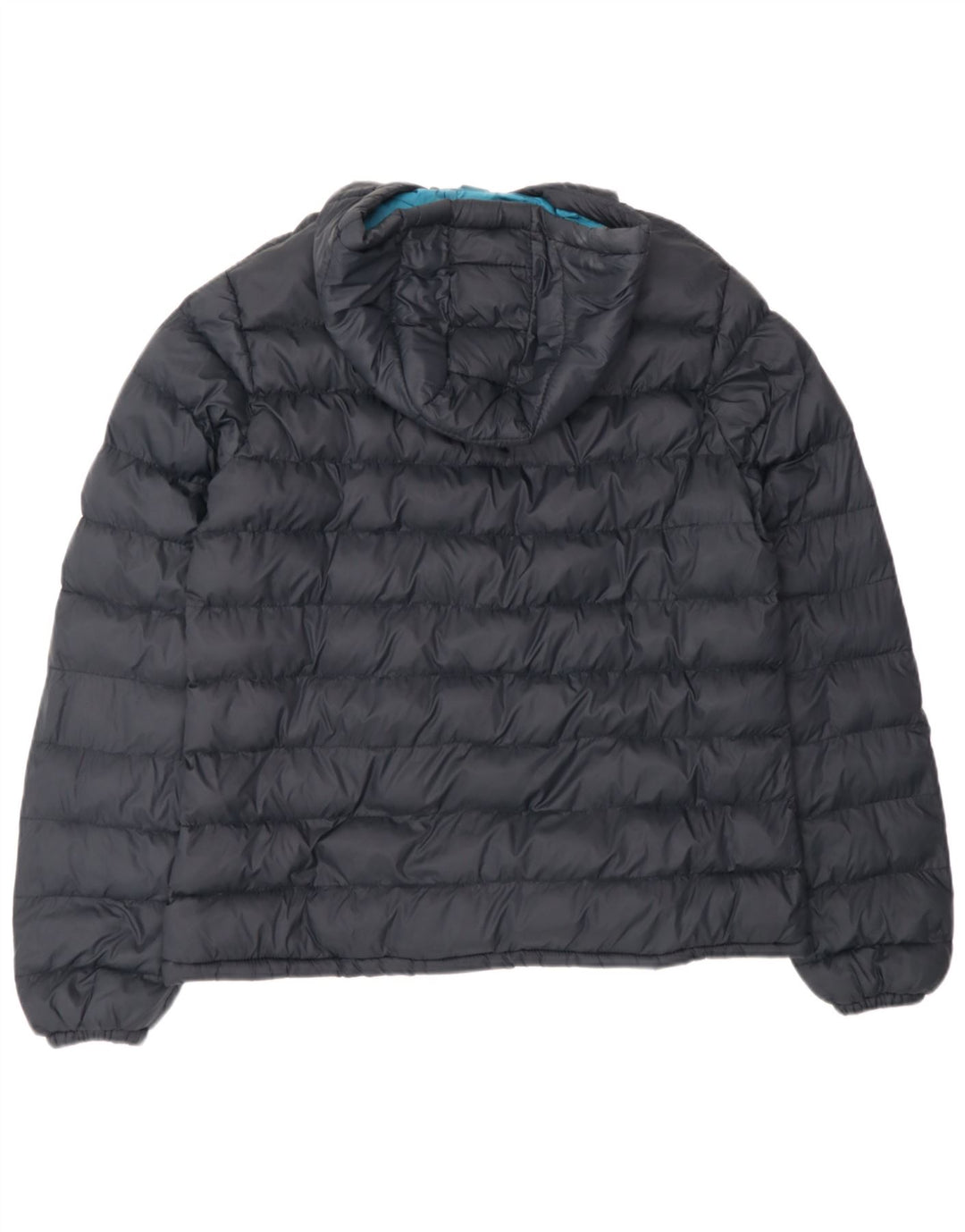 MOUNTAIN WAREHOUSE Mens Hooded Padded Jacket UK 38 Medium Black Nylon