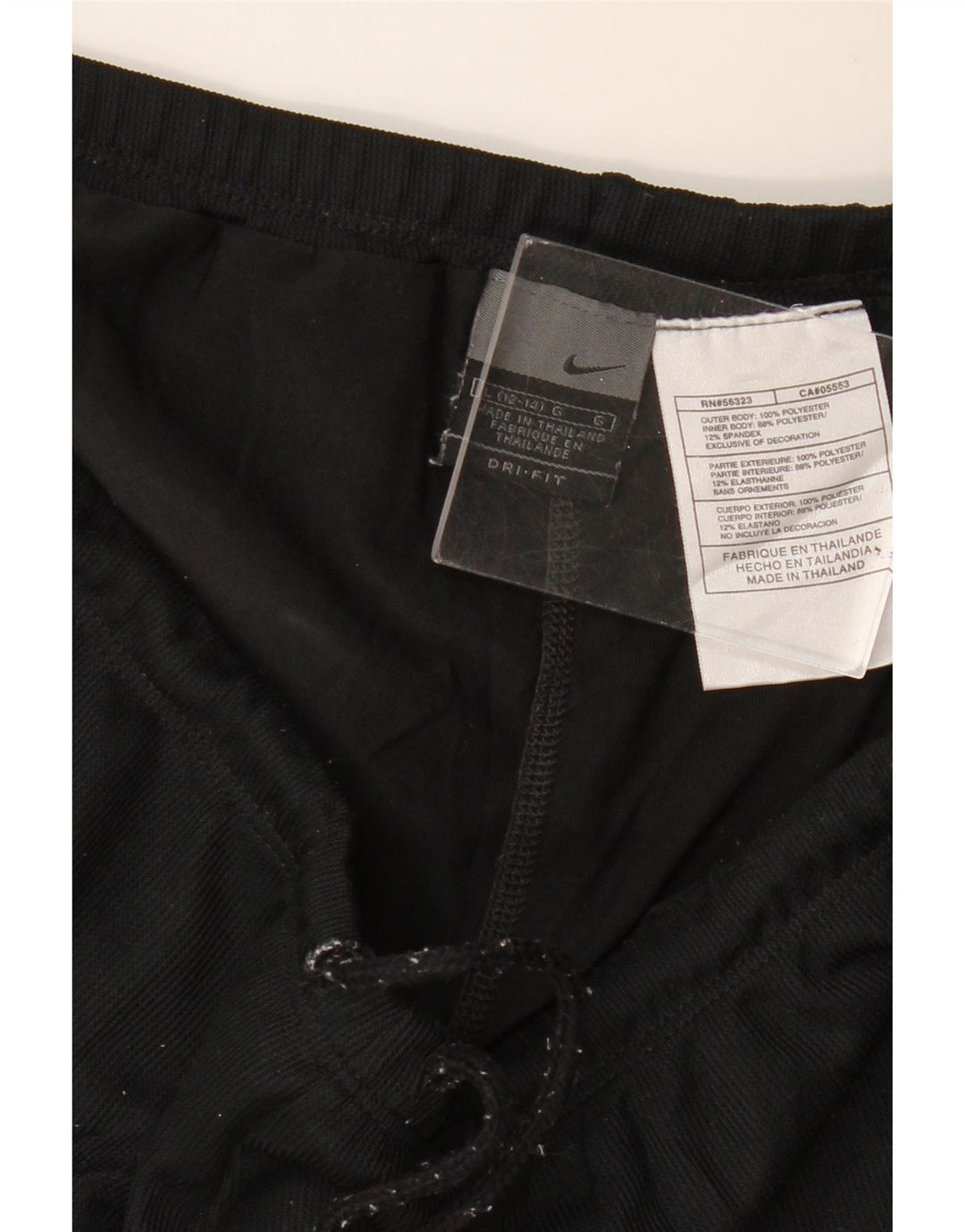 Nike Womens Dri Fit Sport Shorts US 12/14 Large  Black Polyester