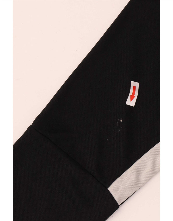 Nike Boys Tracksuit Top Jacket 13-14 Years XL Black Colourblock Polyester