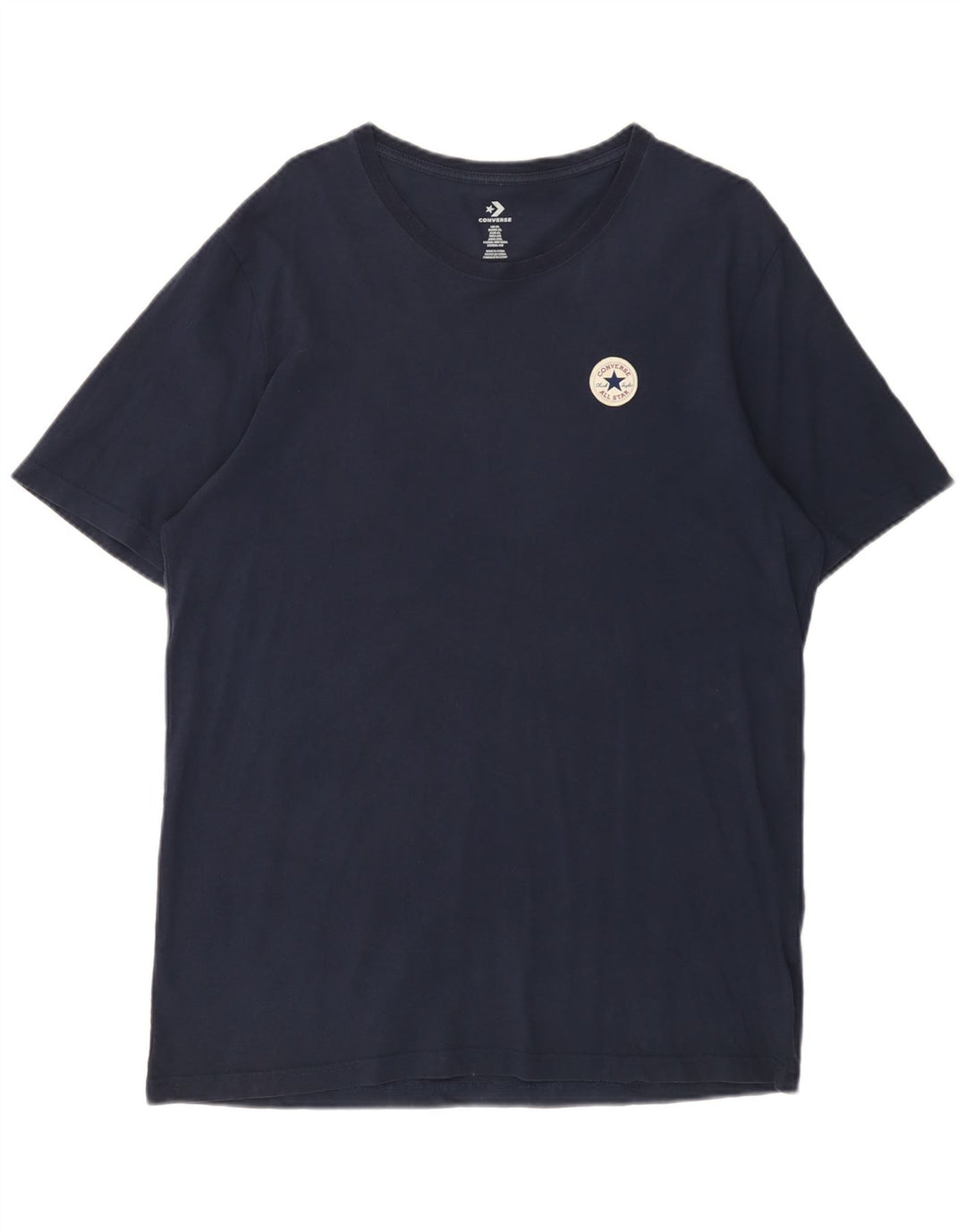 CONVERSE Mens T-Shirt Top XL Navy Blue Cotton