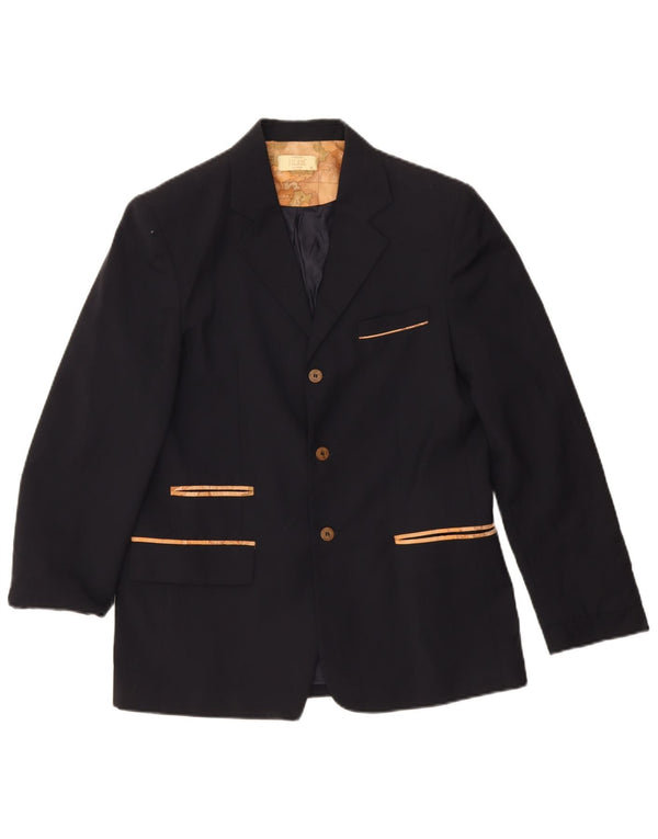 ALVIERO MARTINI Boys 3 Button Blazer Jacket 13-14 Years XL Navy Blue