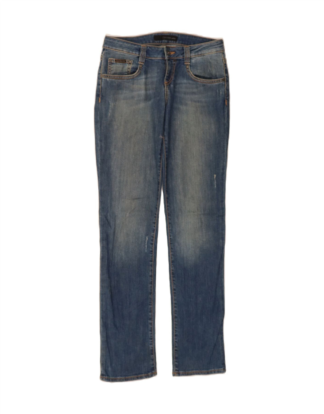 CALVIN KLEIN Womens Slim Jeans W26 L32 Blue Cotton Vintage Calvin Klein and Second-Hand Calvin Klein from Messina Hembry 