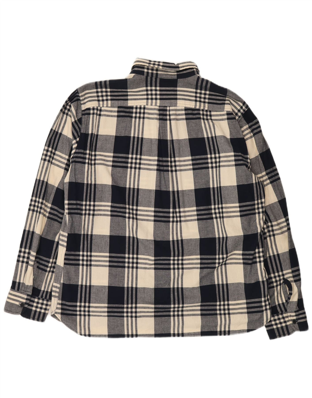 Levi's Mens Flannel Shirt 2XL Navy Blue Plaid Cotton