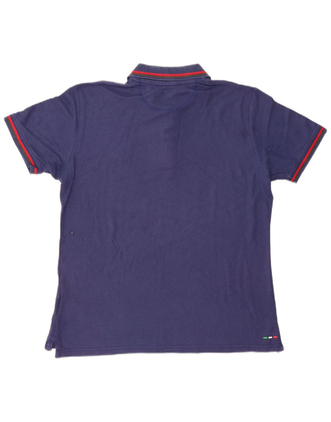 Fila Mens Polo Shirt Large Navy Blue Cotton