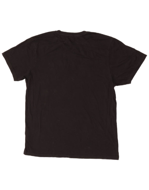 Vans Mens Slim Fit Graphic T-Shirt Top XL Black Cotton