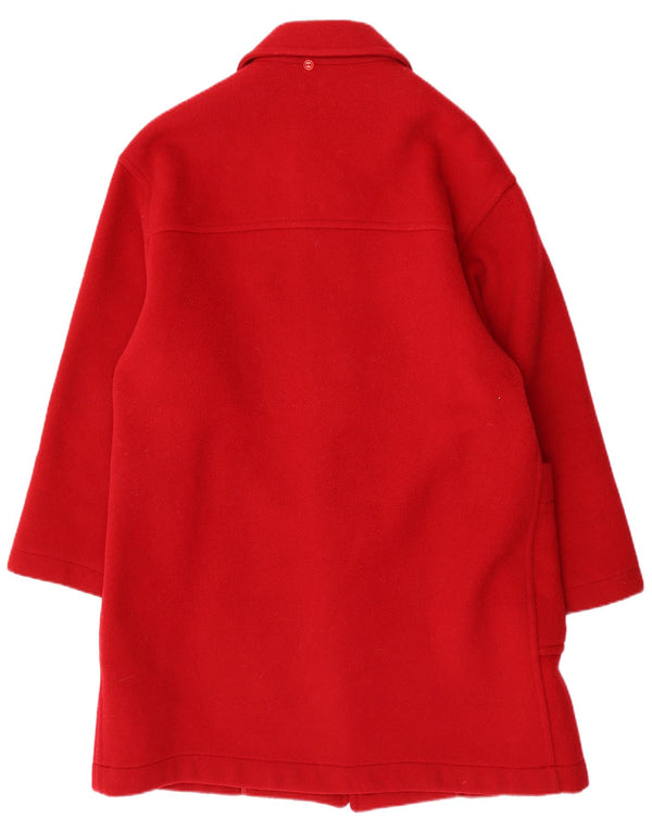 VINTAGE Womens Duffle Coat IT 48 XL Red Wool