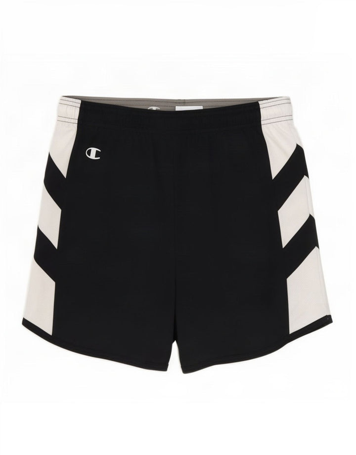 Champion Mens Sport Shorts Small Navy Blue Colourblock Polyester