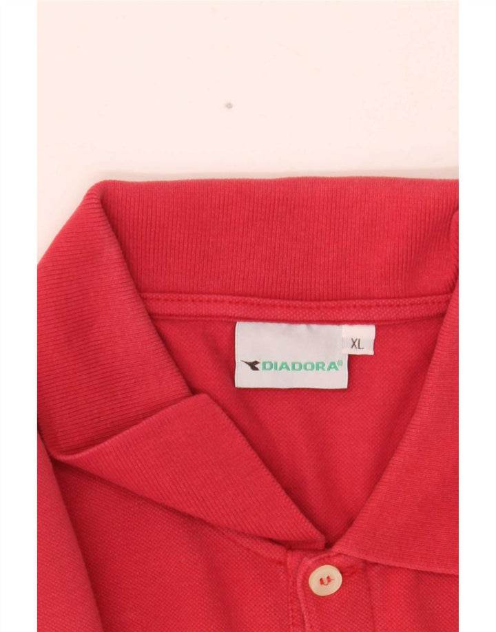 Diadora Mens Polo Shirt XL Red