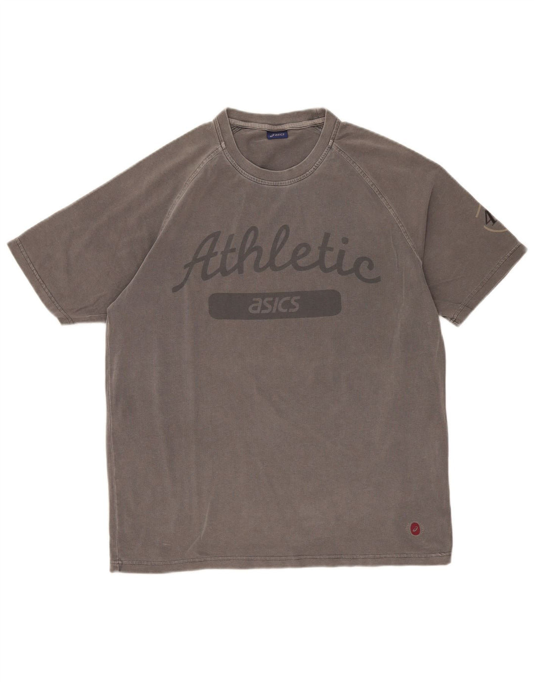 Asics Mens Graphic T-Shirt Top XL Grey
