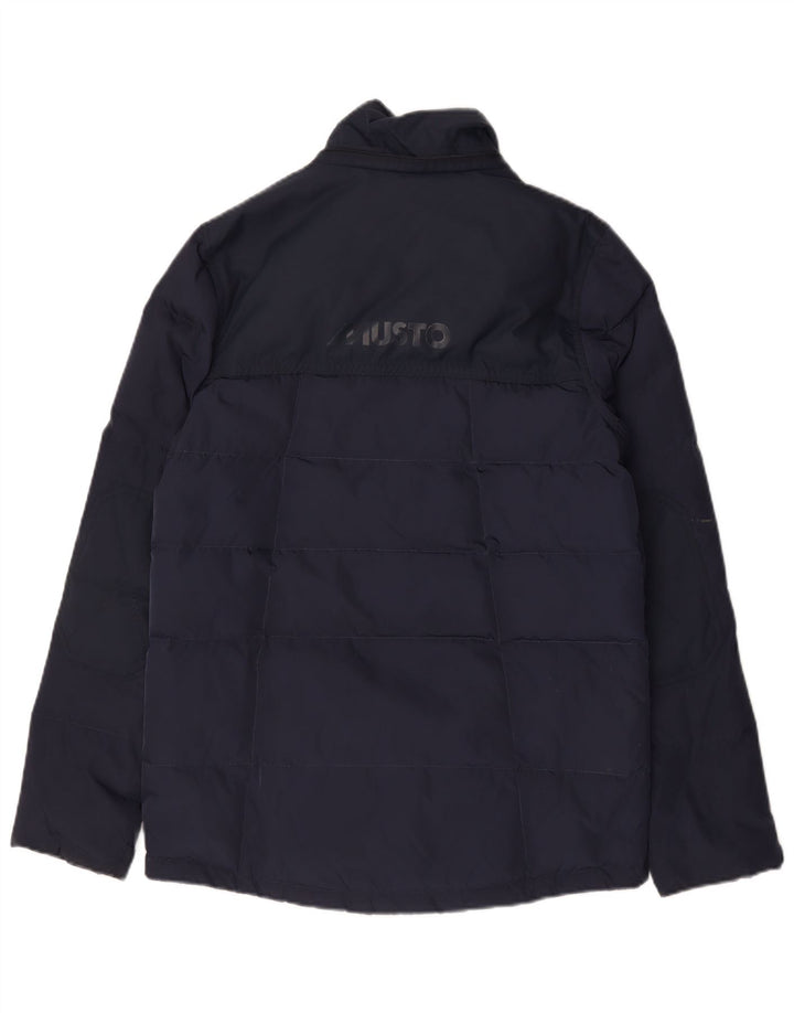 Musto Mens Padded Jacket UK 36 Small Navy Blue Nylon