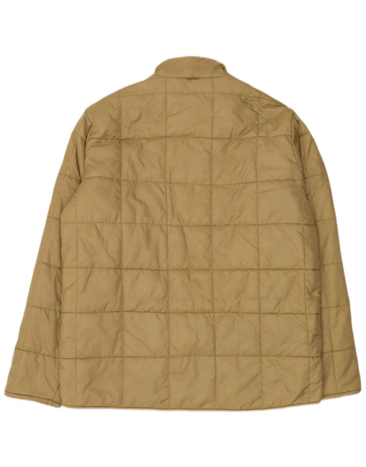 FILA Mens Padded Jacket UK 44 2XL Beige Polyamide