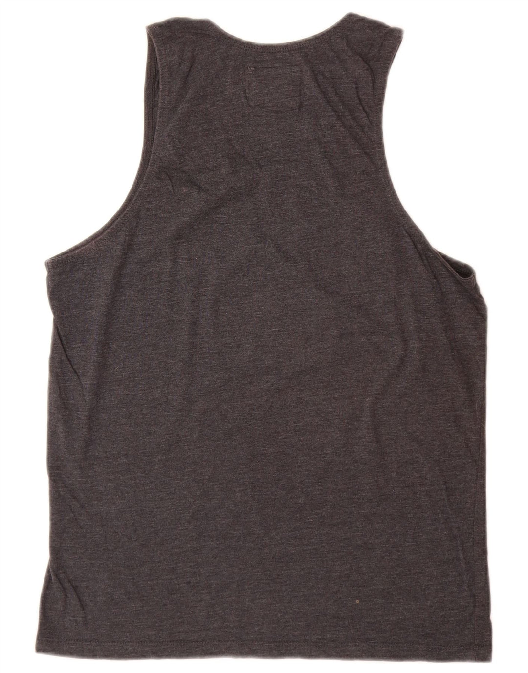 CHAMPION Mens Graphic Vest Top Small Grey Cotton