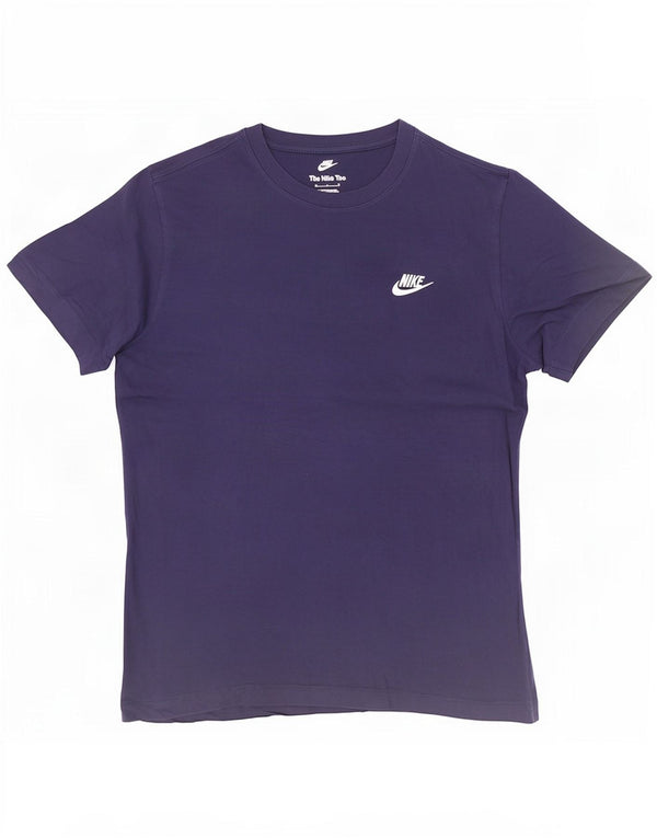 Nike Mens T-Shirt Top Medium Navy Blue Cotton