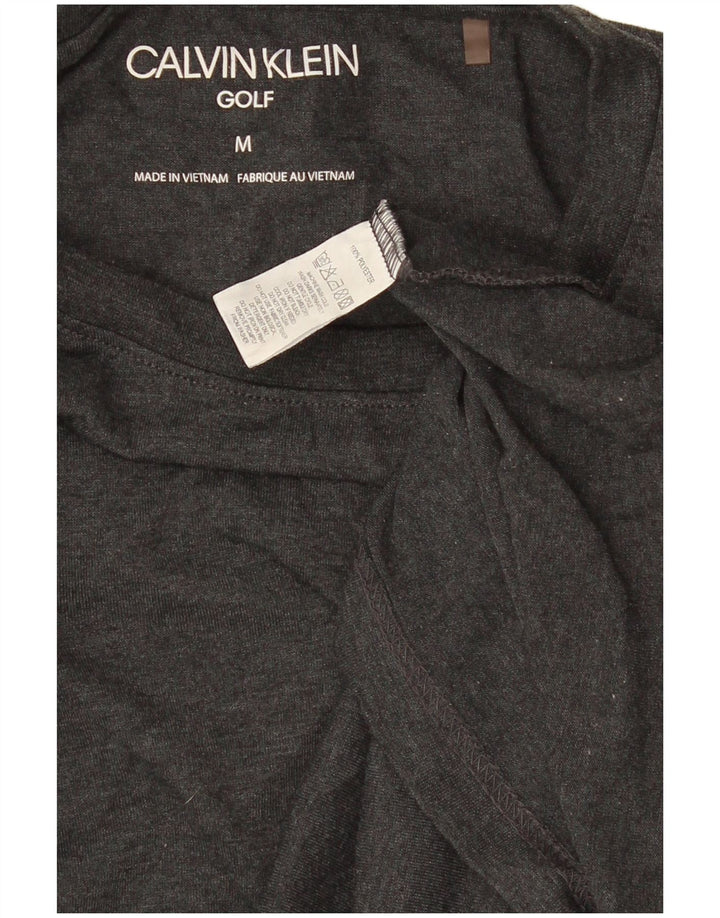 Calvin Klein Mens T-Shirt Top Medium Grey Polyester
